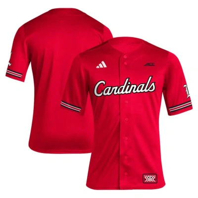 Adidas Originals Adidas Red Louisville Cardinals Reverse Retro Replica Baseball Jersey