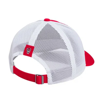 Adidas Originals Adidas Red Nc State Wolfpack Mascot Block Letter Slouch Trucker Adjustable Hat