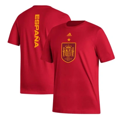 Adidas Originals Adidas Red Spain National Team Vertical Back T-shirt