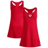 Adidas Originals Women's Red Texas Tech Red Raiders Spring Fling Active Racerback Skort Dress In Red