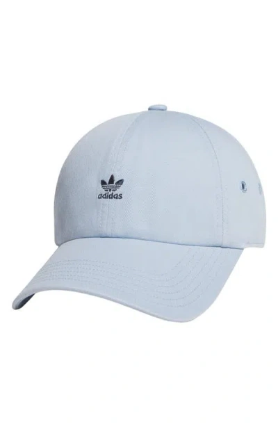 Adidas Originals Adidas Relaxed Cotton Baseball Cap In Blue