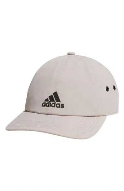 Adidas Originals Adidas Relaxed Tripe Stripe Snapback Cap In Alumina Grey/black