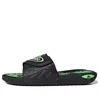 Adidas Originals Adidas Reptossage Slides Cozy Wear-resistant Flat Heel Sports Slippers Unisex Black Green