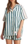 Adidas Originals Adidas Resort Cotton Button-up Shirt In Green