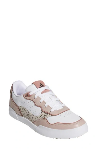 Adidas Originals Adidas Retrocross 25 Spikeless Golf Shoe In White/taupe/warm Clay