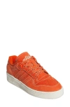 Adidas Originals Adidas Rivalry Low Sneaker In Collegiate Orange/ivory/sand