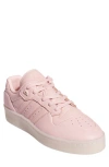 Adidas Originals Adidas Rivalry Lux Low Top Basketball Sneaker In Pink/ Ivory/sandy Pink