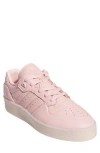 Adidas Originals Adidas Rivalry Lux Low Top Basketball Sneaker In Pink/ Ivory/sandy Pink
