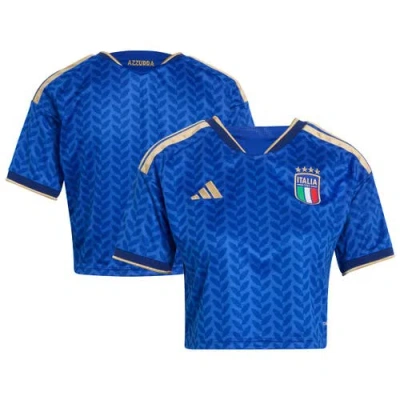 Adidas Originals Adidas  Royal Italy National Team Fifa X World Cup 2026 Home Cropped Replica Jersey In Blue