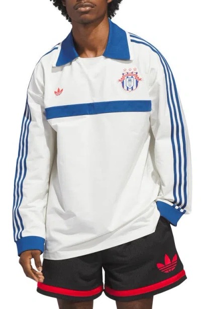 Adidas Originals Adidas Rugby Polo In Off White