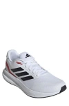 Adidas Originals Adidas Run Falcon 5 Running Shoe In White/black/better Scarlet