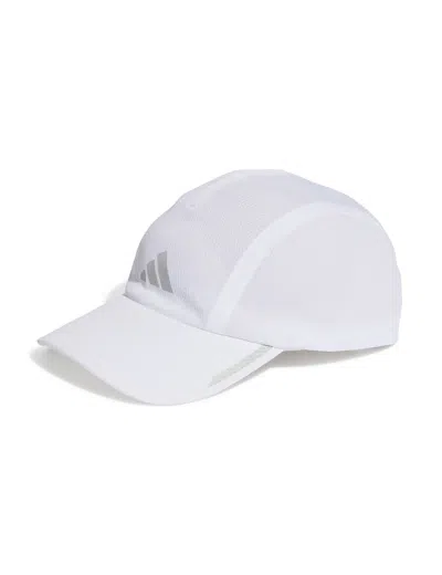 Adidas Originals Adidas Running Aeroready Four-panel Mesh Cap In White