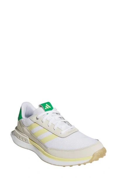 Adidas Originals Adidas S2g 24 Waterproof Spikeless Golf Shoe In Feather White/yellow/green