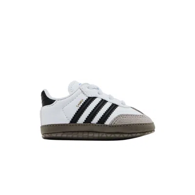 Pre-owned Adidas Originals Adidas Samba I 'white Black Clear Granite' | Infant Size 1