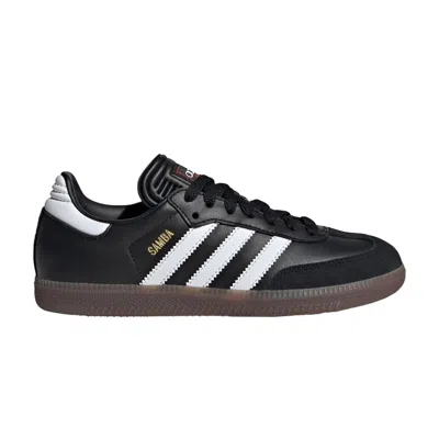 Pre-owned Adidas Originals Adidas Samba Indoor K 'black White Gum' | Kid's Size 10