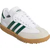 Adidas Originals Adidas Samba Lux Spikeless Golf Shoe In Footwear White/green/gum