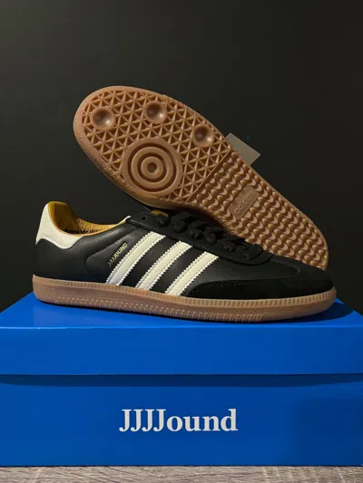 Pre-owned Adidas Originals Adidas Samba Mig Jjjjound Black Leather Sizes 6, 6.5, 7 Id8707 Made In Germany