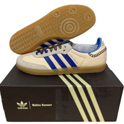 Pre-owned Adidas Originals Adidas Samba Nylon Wales Bonner Wonder Clay Team Royal Ih7756 Beige Blau Unisex