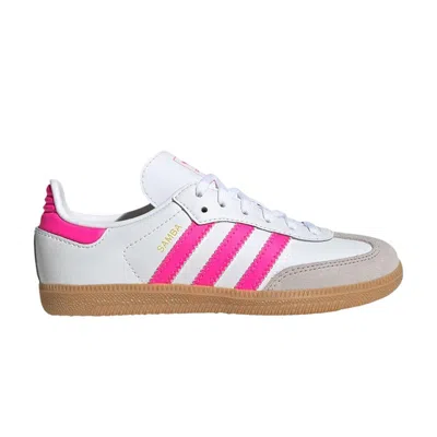 Pre-owned Adidas Originals Adidas Samba Og C 'white Lucid Pink' | Kid's Size 1