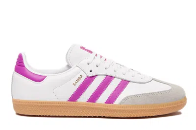 Pre-owned Adidas Originals Adidas Samba Og Footwear White Purple (kids) In Footwear White/purple/gum