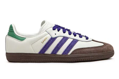 Pre-owned Adidas Originals Adidas Samba Og Off White Core Purple Green Brown (women's) In Off White/core Purple/prologue Green