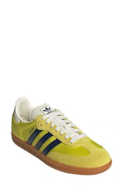 Adidas Originals Adidas Samba Og Sneaker In Yellow/indigo/cream White