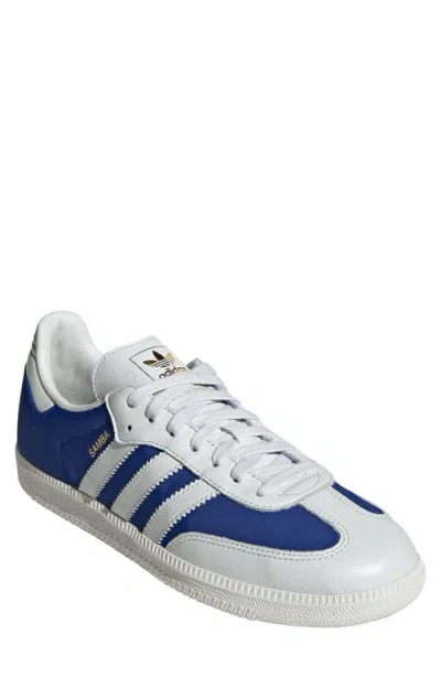 Adidas Originals Adidas Samba Og Trainer In Crystal White/royal Blue
