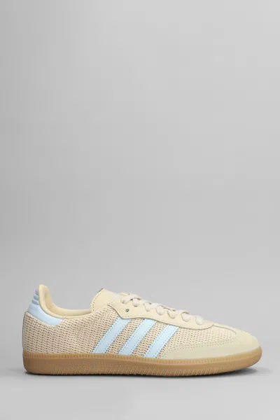 Adidas Originals Womens Adidas Samba Og Suede Low-top Trainers In Black Sand Strata Sky Ti