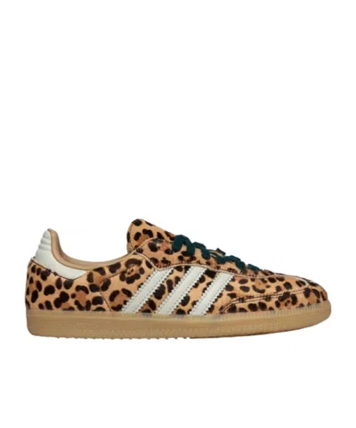 Adidas Originals Handball Spezial Leopard-print Leather Sneakers In Animal Print