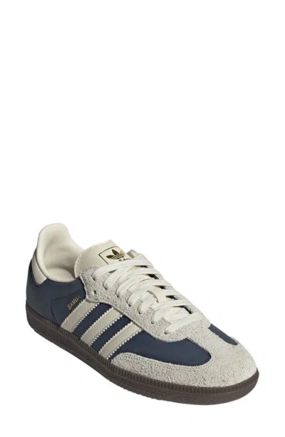 Adidas Originals Adidas Samba Sneaker In Indigo/cream/alumina
