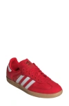 Adidas Originals Adidas Samba Sneaker In Scarlet/white/gold Met.