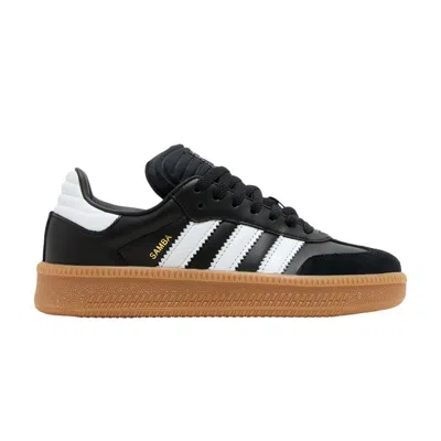 Pre-owned Adidas Originals Adidas Samba Xlg J 'black White Gum' | Kid's Size 5.5