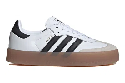 Pre-owned Adidas Originals Adidas Sambae Cloud White Metallic Gold (women's) In Cloud White/core Black/gold Metallic