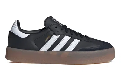 Pre-owned Adidas Originals Adidas Sambae Core Black Metallic Gold (women's) In Core Black/cloud White/gold Metallic