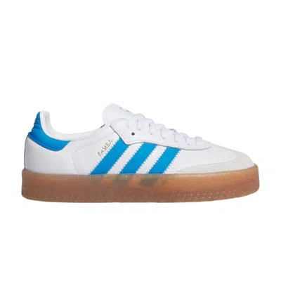 Pre-owned Adidas Originals Adidas Sambae J 'white Bright Blue' | Kid's Size 7