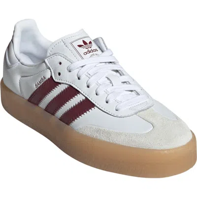 Adidas Originals Adidas Sambae Sneaker In White/shadow Red/off White