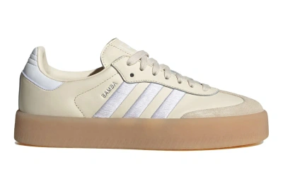 Pre-owned Adidas Originals Adidas Sambae Wonder White Gum (women's) In Wonder White/cloud White/silver Metallic