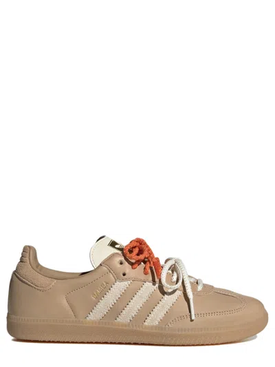 Adidas Originals Adidas Samba-inspired Leather Sneakers For Women In Gold