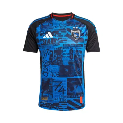 Pre-owned Adidas Originals Adidas San Jose Earthquakes 25/26 Home Authentic Jersey 'black' | Men's Size Xs