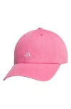 Adidas Originals Adidas Saturday 3 Baseball Cap In Pink Fusion/clear Pink