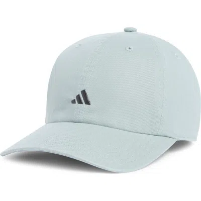 Adidas Originals Adidas Saturday 3 Baseball Cap In Wonder Sage Green/ Grey Six