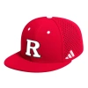 ADIDAS ORIGINALS ADIDAS SCARLET RUTGERS SCARLET KNIGHTS ON-FIELD BASEBALL FITTED HAT