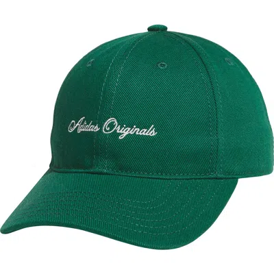 Adidas Originals Adidas Signature Baseball Cap In Green
