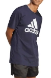 Adidas Originals Adidas Single Jersey Cotton Big Logo Graphic T-shirt In Ink/white