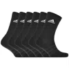 ADIDAS ORIGINALS ADIDAS SIX PACK CUSHIONED CREW SOCKS BLACK