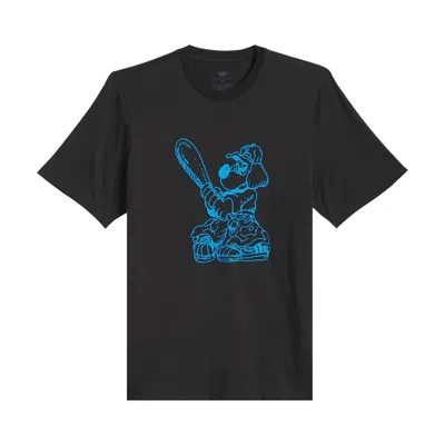 Pre-owned Adidas Originals Adidas Skateboarding X Kogancult Dog Tee 'black/lucid Ray Blue' | Men's Size M