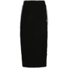 Adidas Originals Ribbed Striped Midi Straight Skirt In Multi