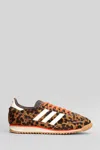 Adidas Originals Womens Adidas Sl 72 Leopard-print Suede And Mesh Low-top Trainers In Animal Print
