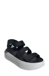 Adidas Originals Adidas Slyn Platform Sandal In Black/white/white