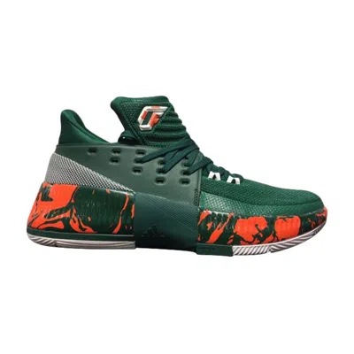Pre-owned Adidas Originals Adidas Sm D Lillard 3.0 March Madness 'miami Hurricanes' | Green | Men's Size 8.5